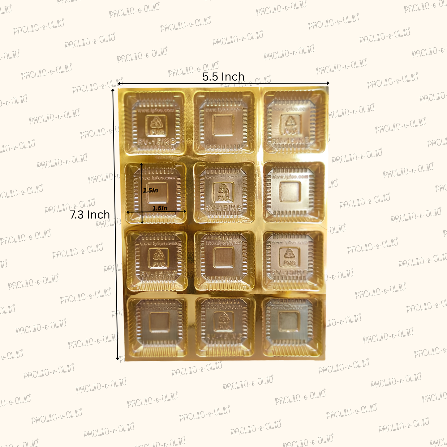 Golden Tray Cavity (12 Cavities)