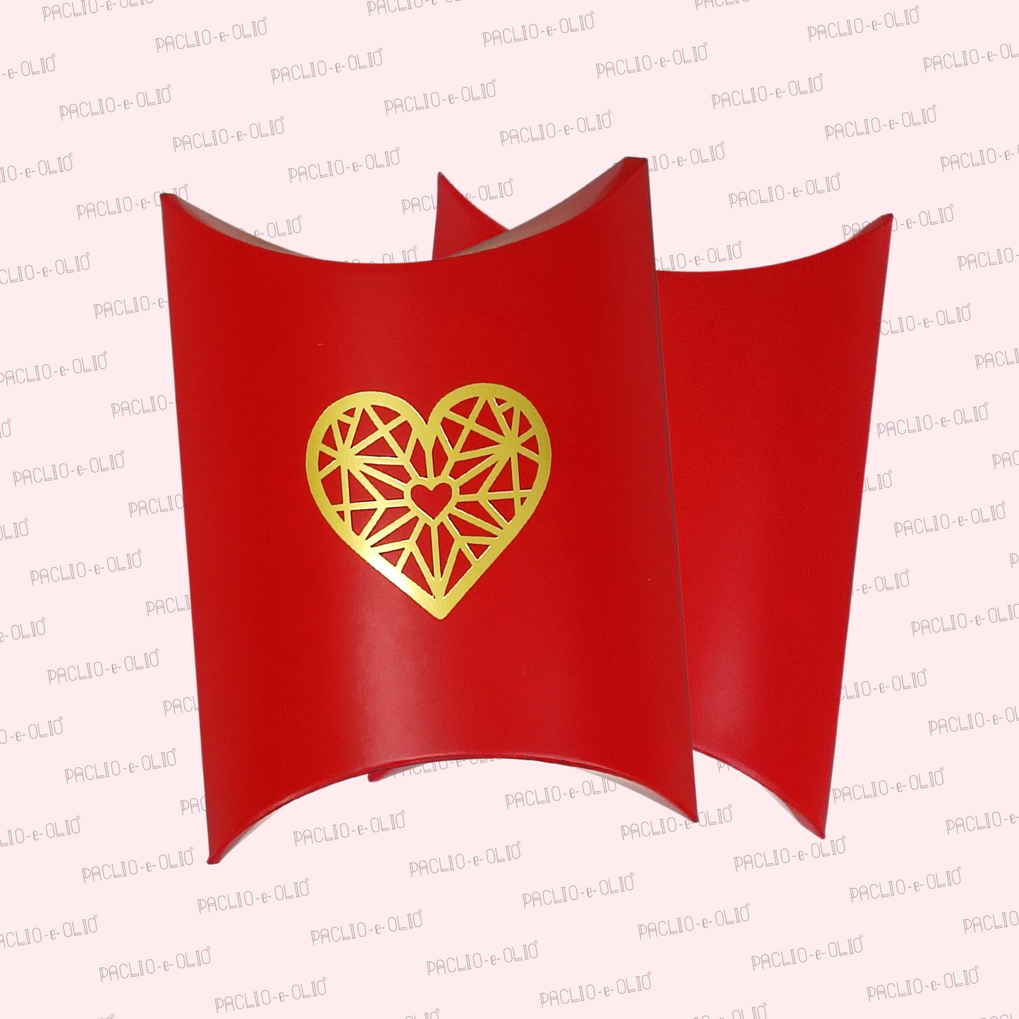 Valentine Pillow Box (4x4.5x1.5 Inches)