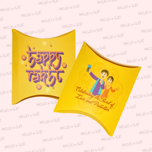 Rakhi Pillow Box (4x3.8x1 Inches)