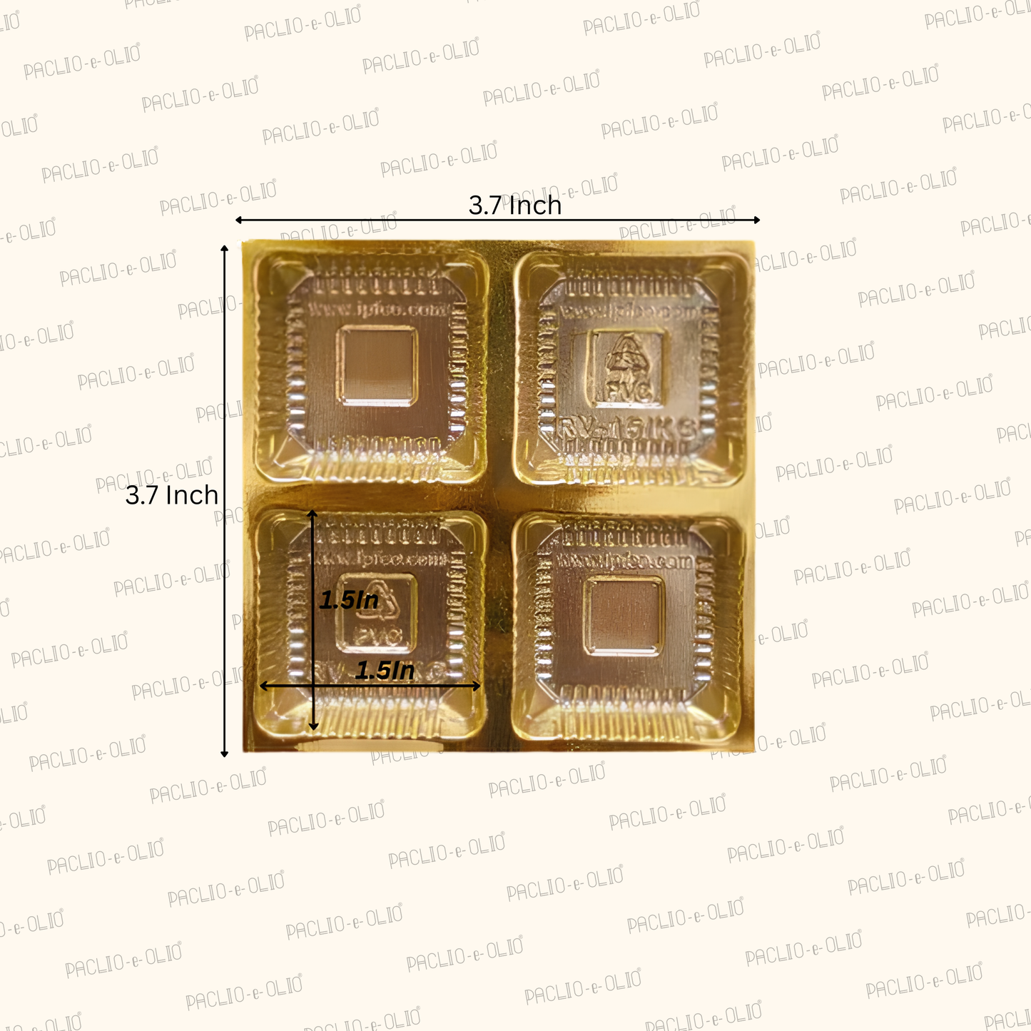 Golden Tray Cavity (4 Cavities)