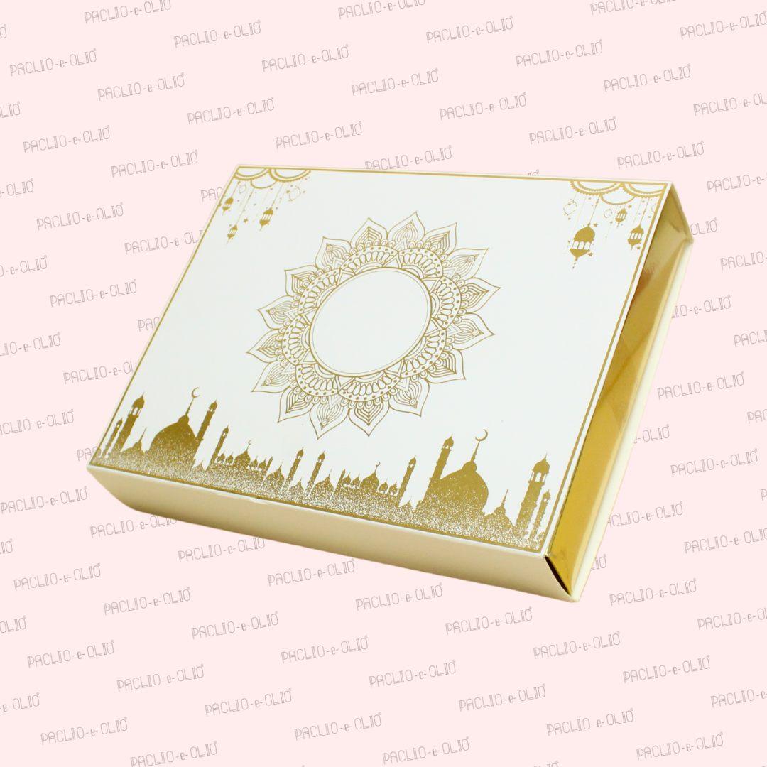 12 Cavity Ramadan Chocolate Box (8.5x6.5x1.5 Inches)
