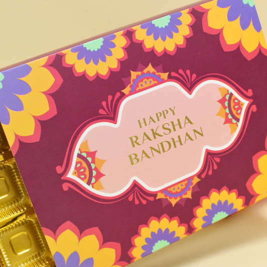 12 Cavity Rakhi Chocolate Box (8.5x6.5x1.5 Inches)