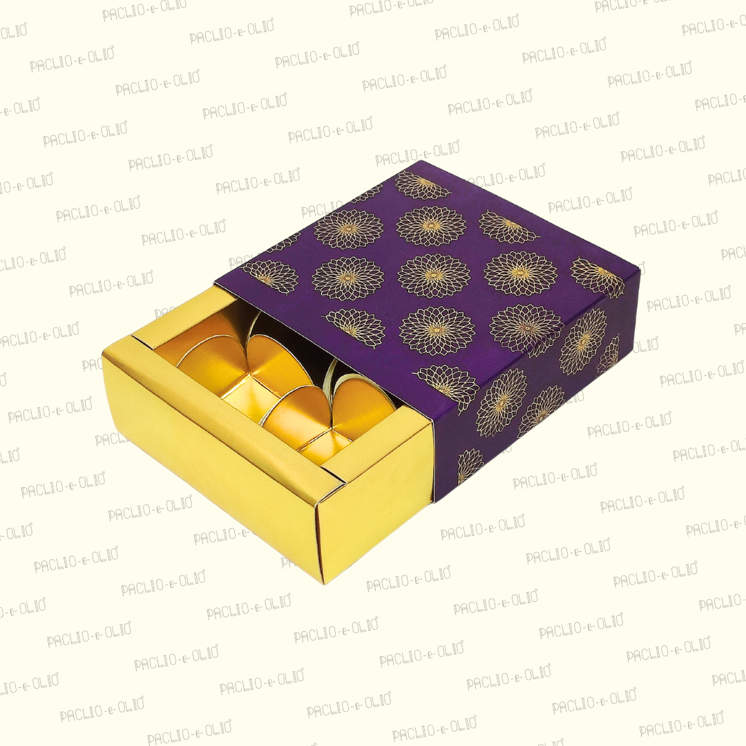 4 Cavity Chocolate Box (4.5x4.5x1.5 Inches)