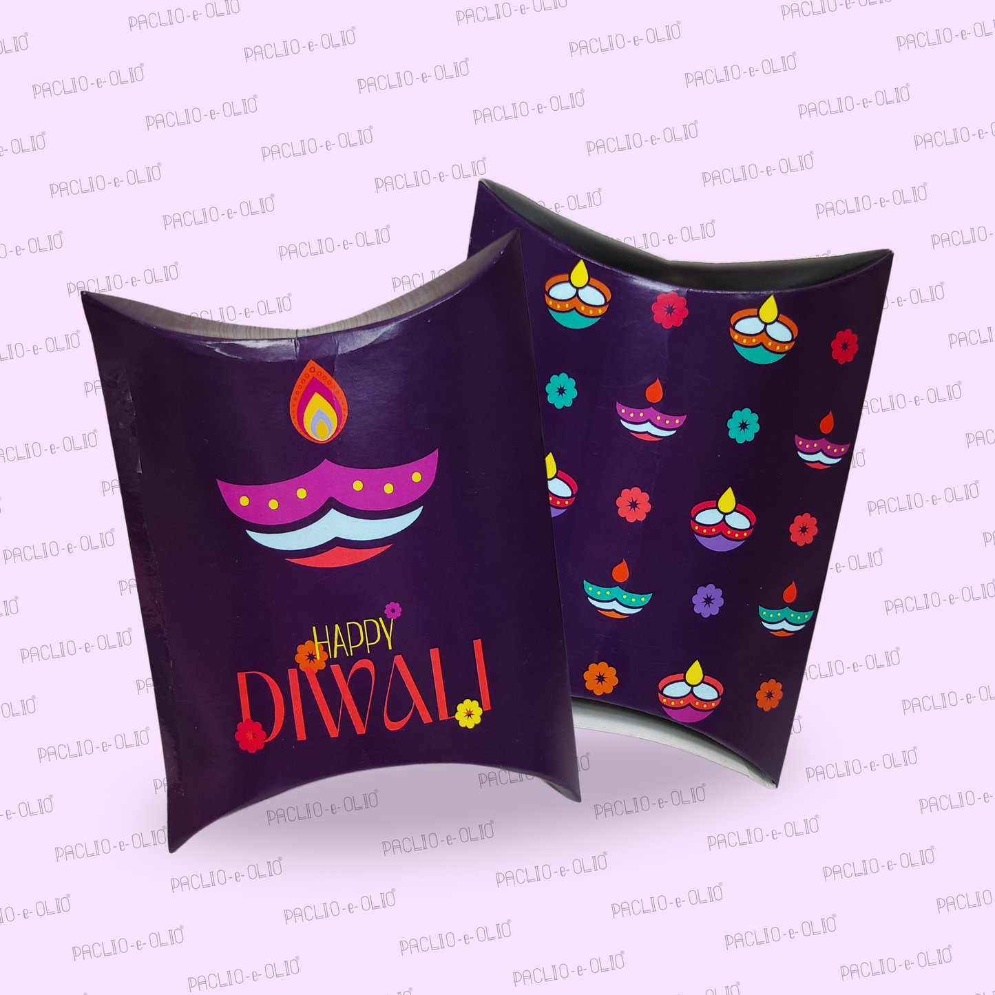 Diwali Pillow Box (4x4.5x1.5 Inches)