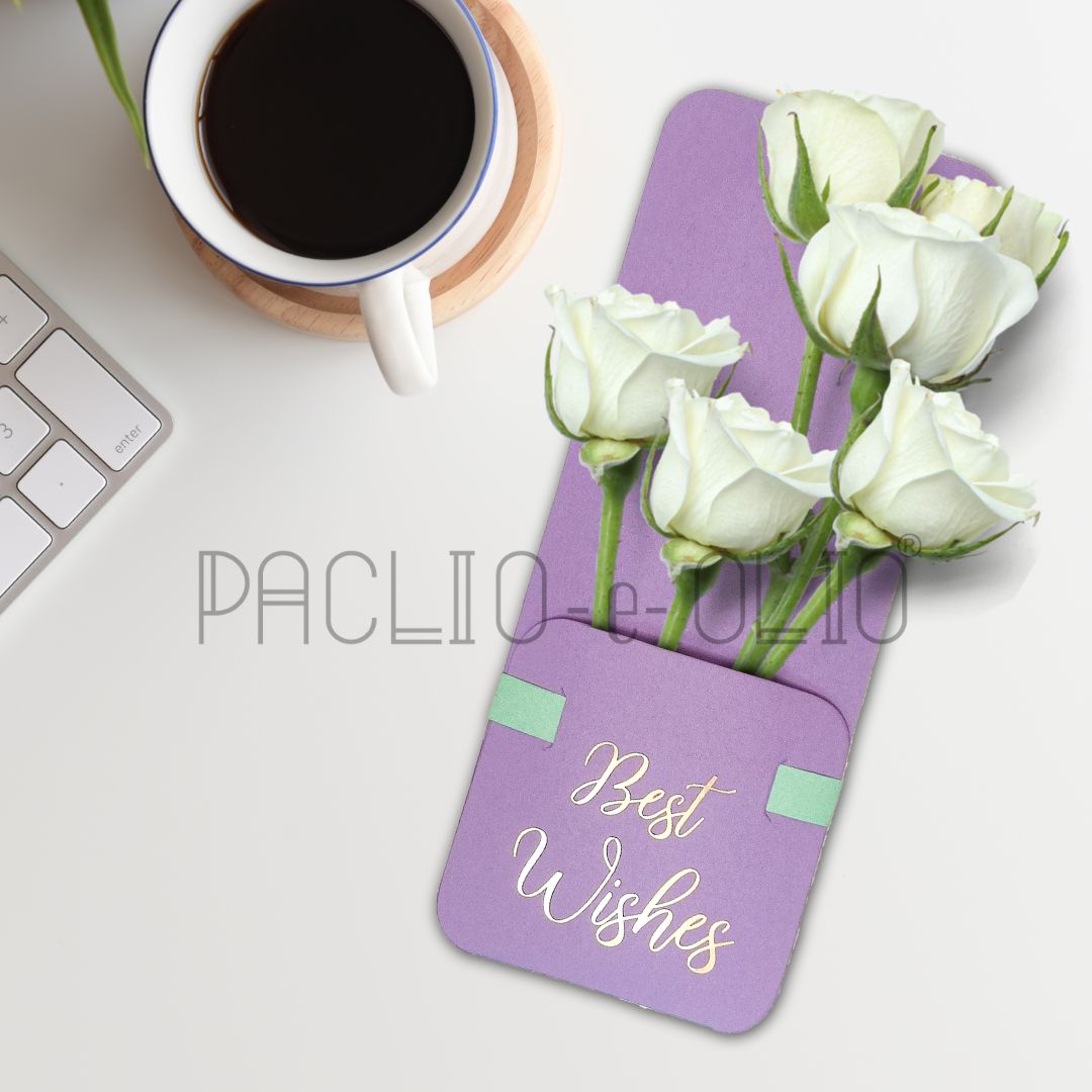 Assorted Floer Holder Postcard (9X3.5 INCHES)