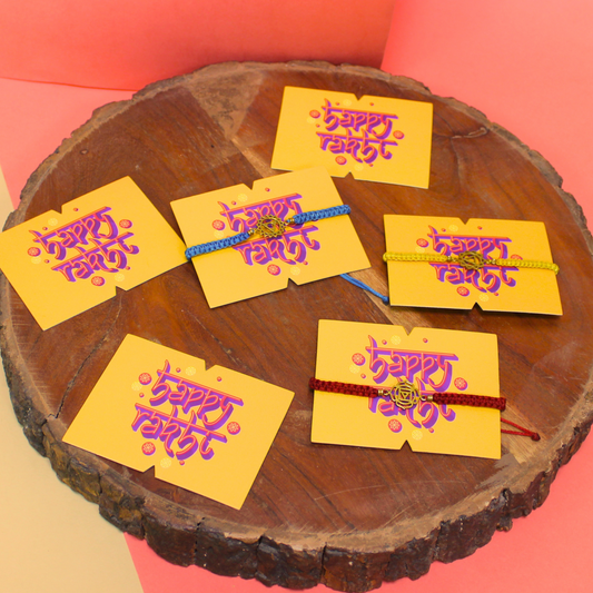 Happy Raksha Bandhan Tags (3x2.5 Inches)