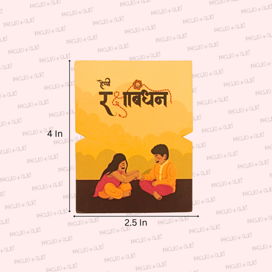 Happy Raksha Bandhan Tags (3x2.5 Inches)
