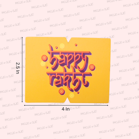 Happy Raksha Bandhan Tags (3x2.5 Inches)