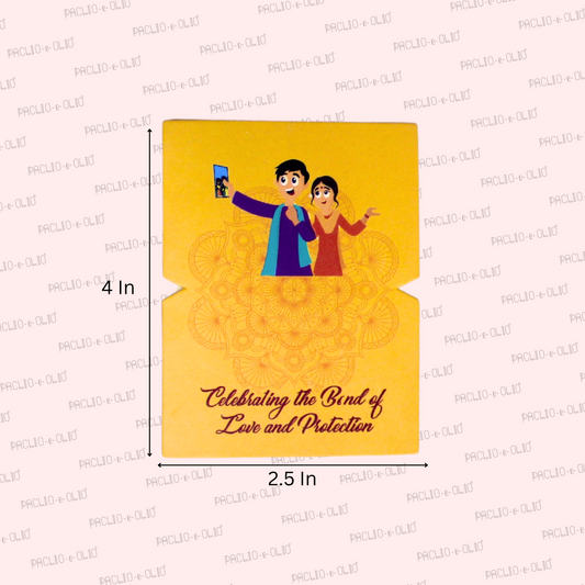 Happy Raksha Bandhan Tags (3x2.5 Inches)