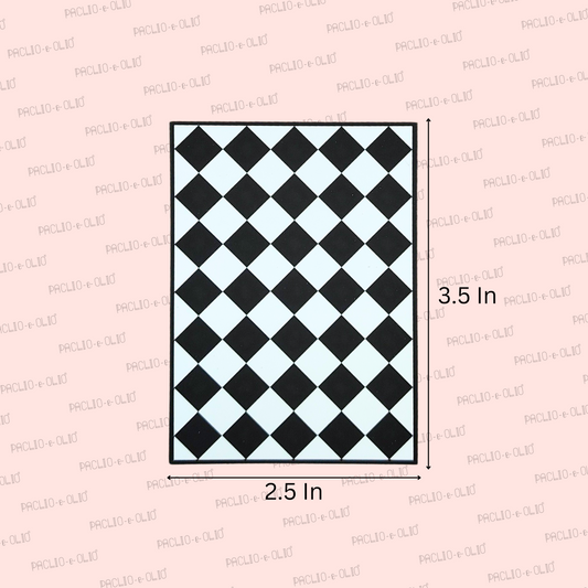 Diamond Print Tags | 3.5x2.5 Inches | Pack Of 25 Pieces