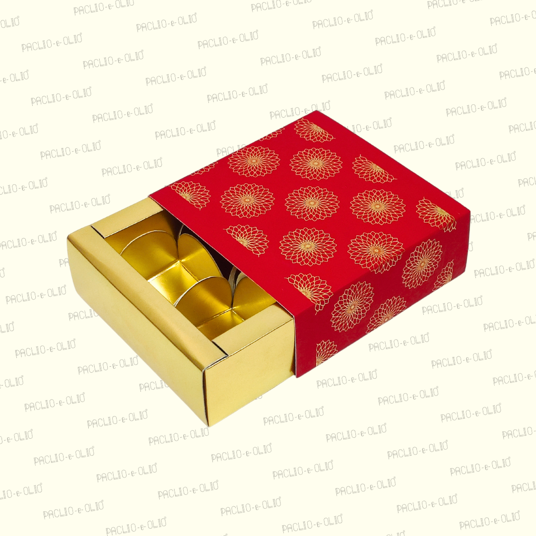 4 Cavity Chocolate Box (4.5x4.5x1.5 Inches)