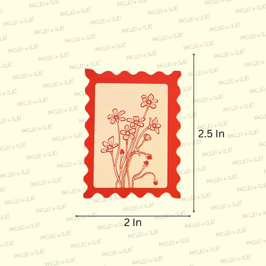 Flower Gift Tags | 2.5x2 Inches | Pack Of 25 Pieces