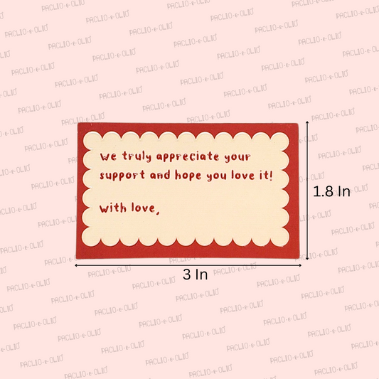 Business Tags | 3x1.8 Inches | Pack Of 25 Pieces