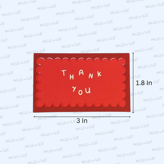 Thank you Tags | 3x1.8 Inches | Pack Of 25 Pieces