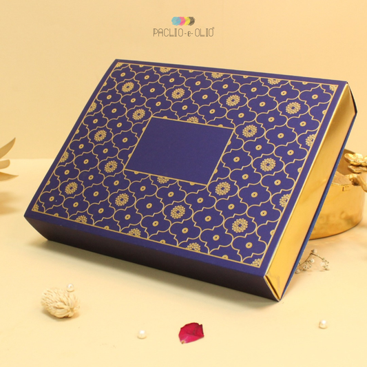 12 Cavity Foiled Chocolate Box (8.5x6.5x1.5 Inches)