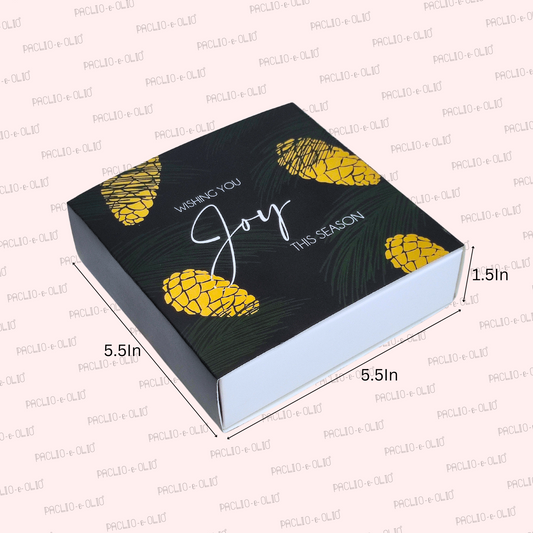 9 Pcs Christmas Chocolate Box (5.5x5.5x1.5 INCHES)