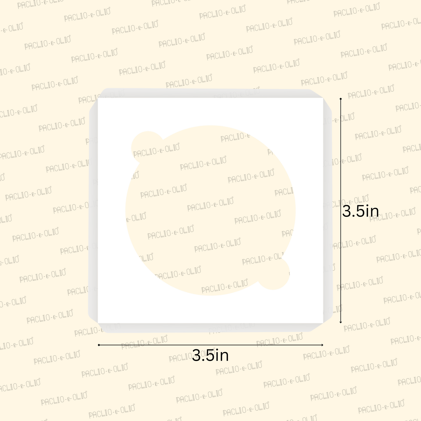 White Paper Cavity For 1 Cupcake