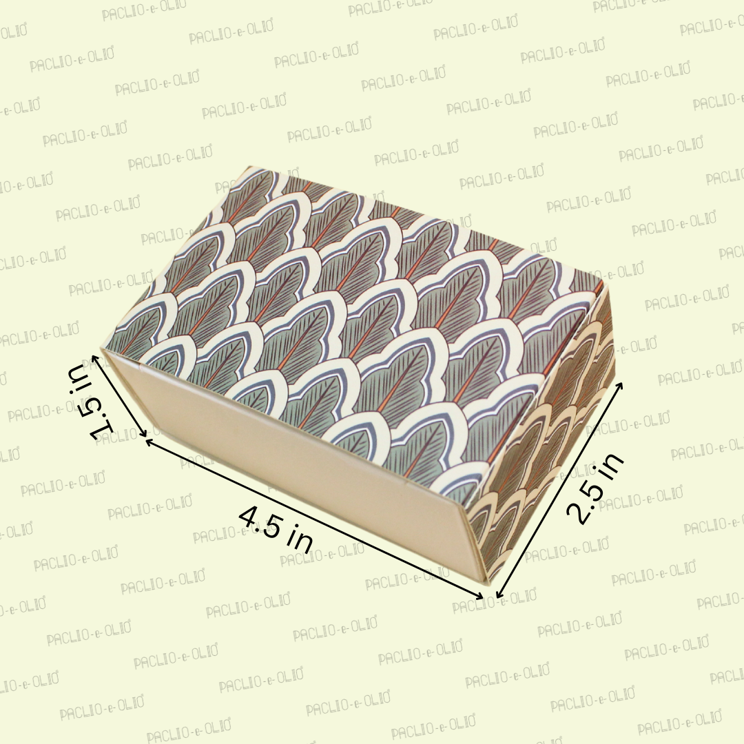 2 Cavity Chocolate Box (4.5x2.5x1.5 Inches)