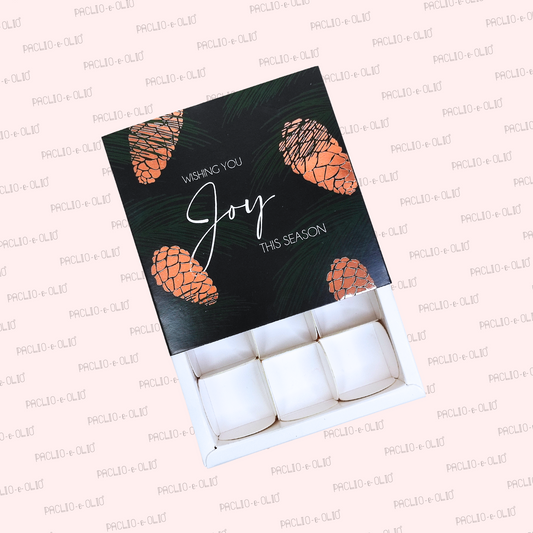 9 Pcs Christmas Chocolate Box (5.5x5.5x1.5 INCHES)