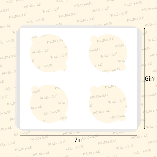 White Paper Cavity For 4 Cupcake