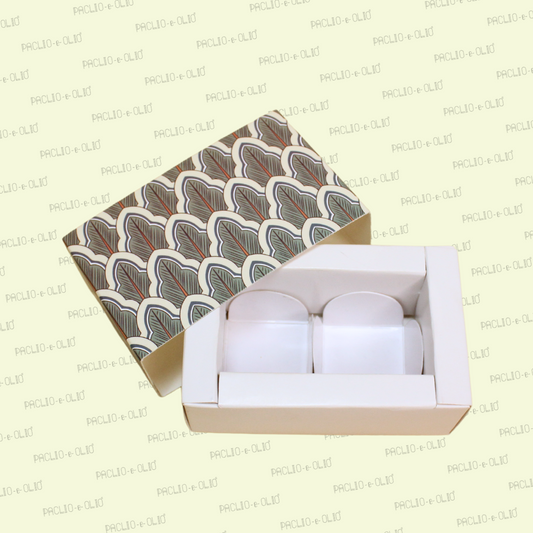 2 Cavity Chocolate Box (4.5x2.5x1.5 Inches)