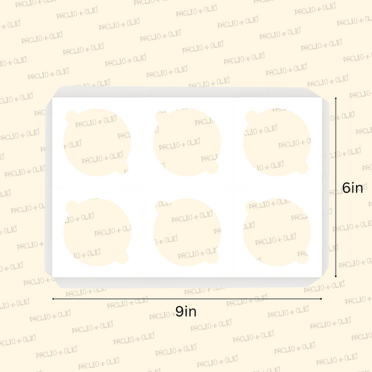 White Paper Cavity For 6 Cupcake