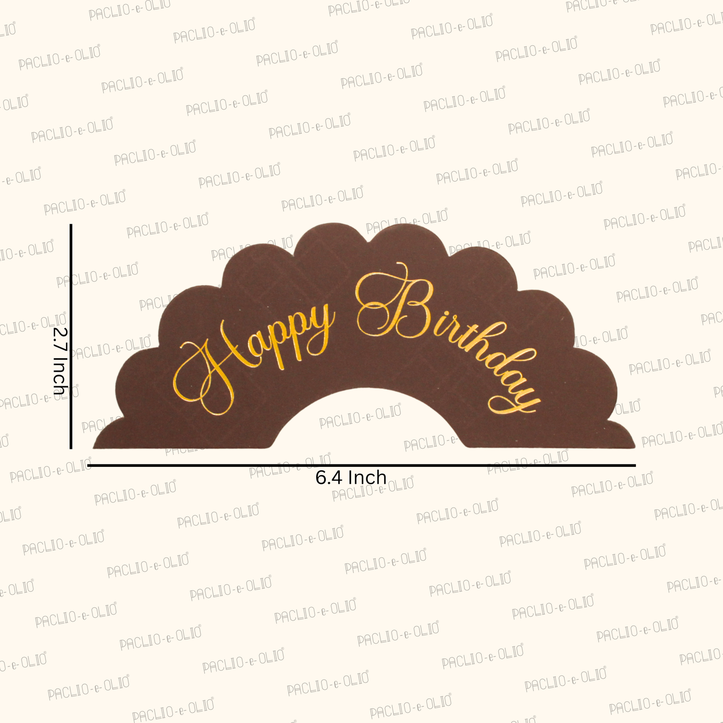 Happy Birthday Cake Banner | 6.4x2.7 Inches | Pack Of 10 Pieces