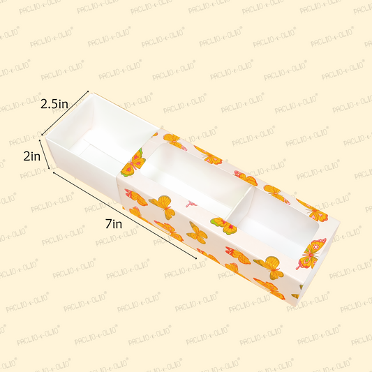 Macaron Box (7X2X2.5 Inches)