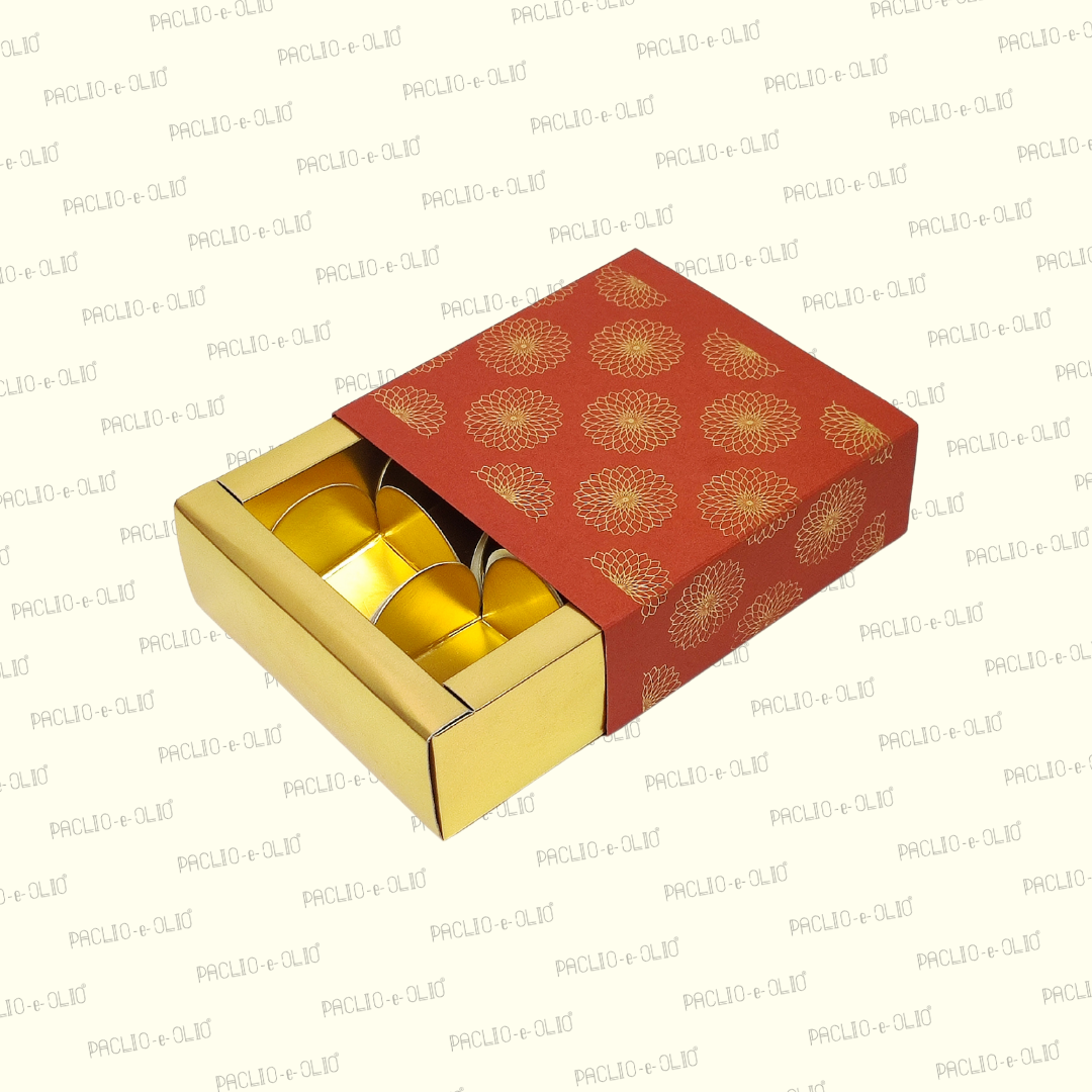 4 Cavity Chocolate Box (4.5x4.5x1.5 Inches)