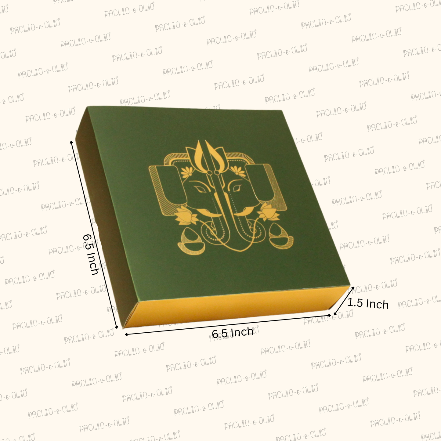9 Cavity Chocolate Box | 6.5x6.5x1.5 Inches | Ganesh Chaturthi