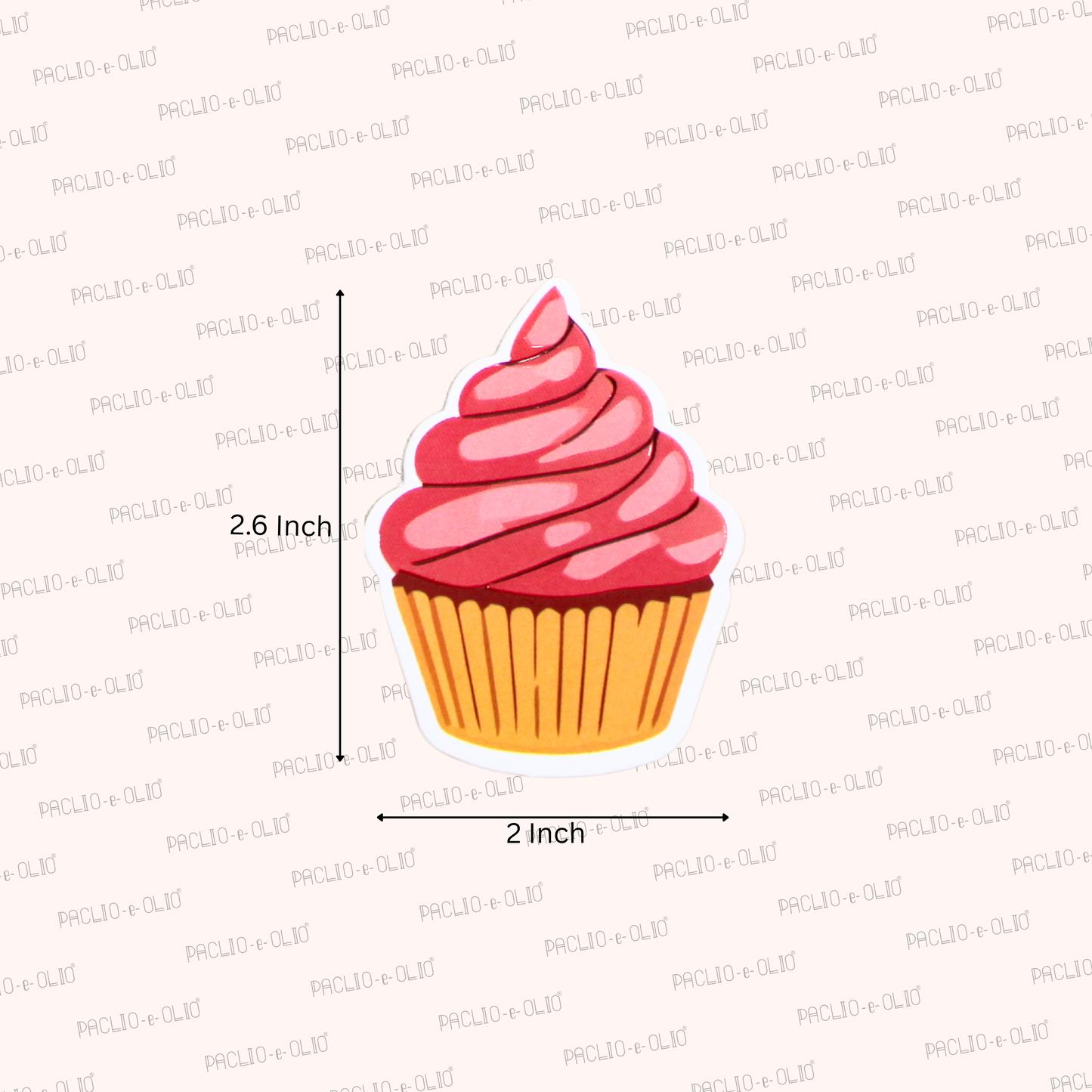 Cupcake Tags | 2.6x2 Inches | Pack Of 100 Pieces