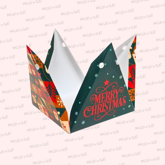 Christmas Pyramid Box (4x4x4 Inches)