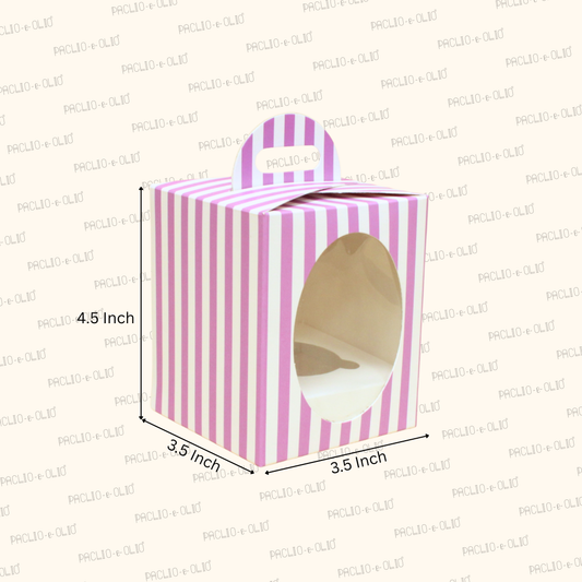 1 Cupcake Box | 3.5x3.5x4.5 Inches
