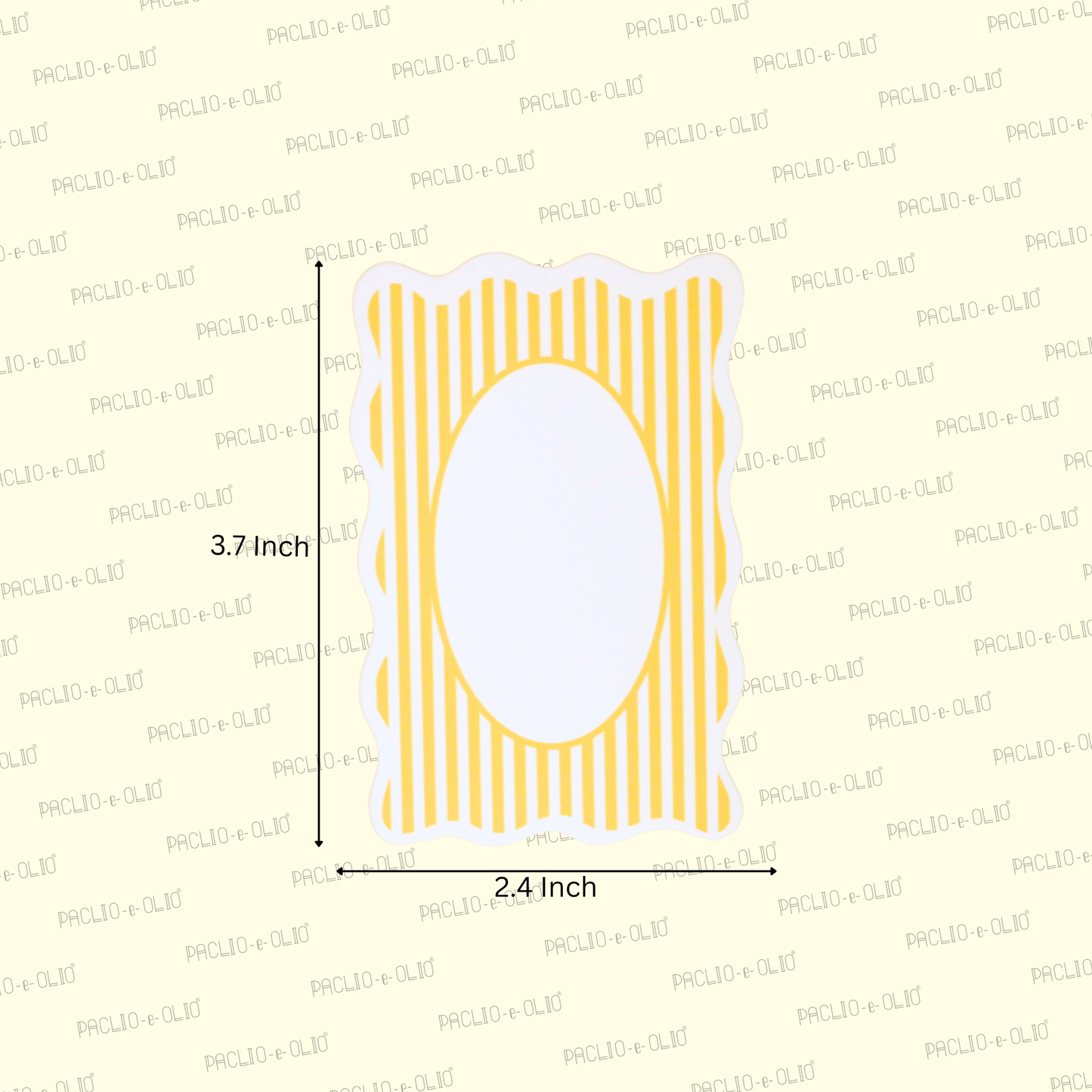 Stripes Print Gift Tags | 3.7x2.4 Inches | Pack Of 25 Pieces