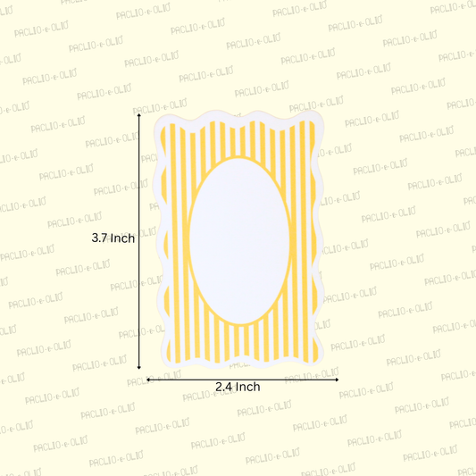 Stripes Print Gift Tags | 3.7x2.4 Inches | Pack Of 25 Pieces