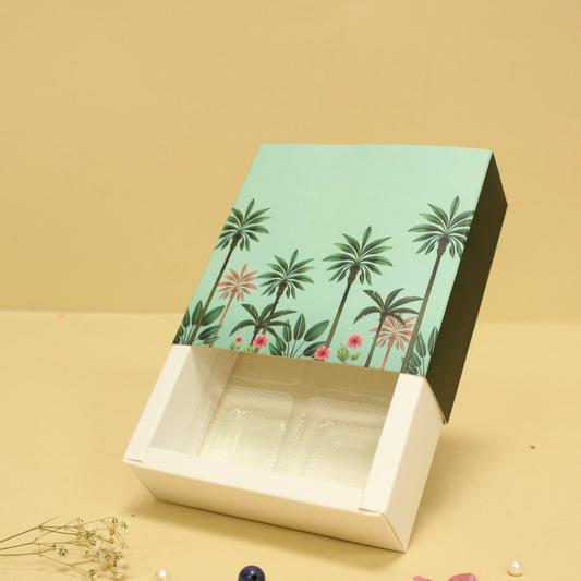 4 Cavity Chocolate Box (4.5x4.5x1.5 Inches)