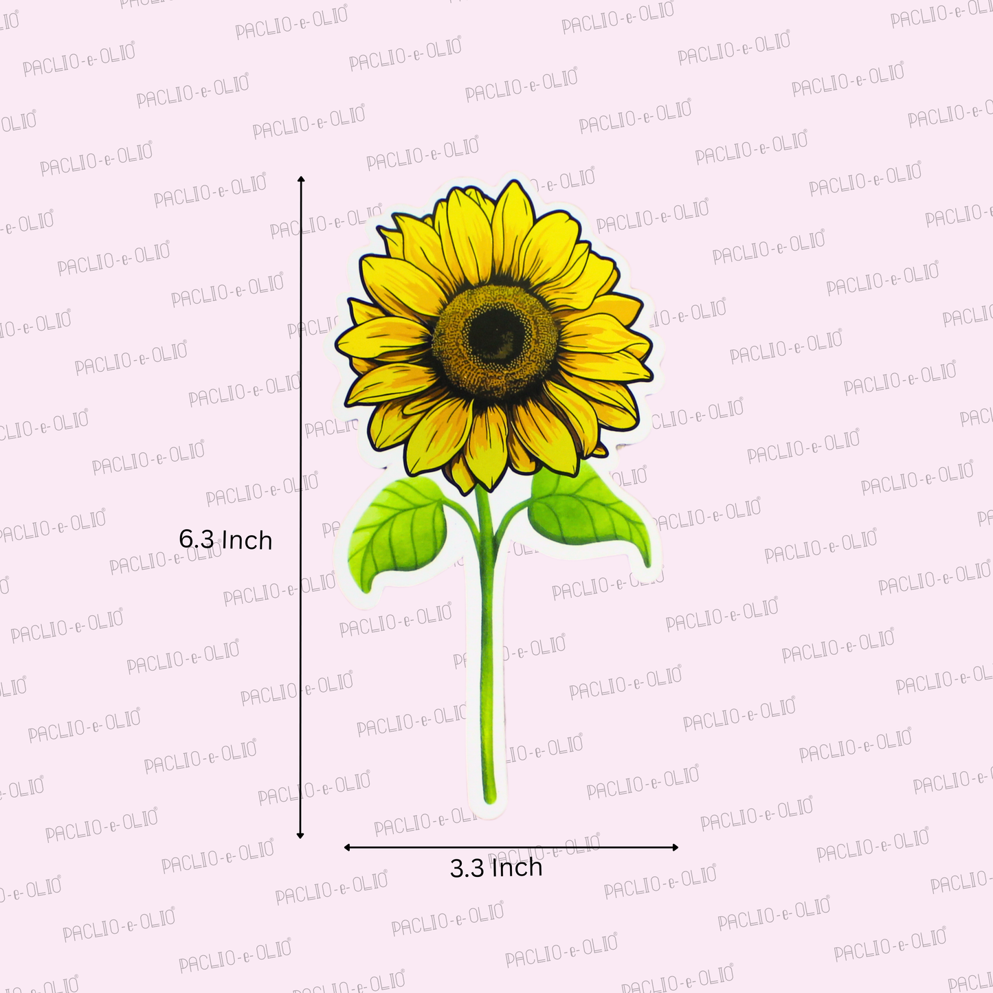 Sunflower Cutout Tag | 6.3x3.3 Inches | Pack Of 25 Pieces
