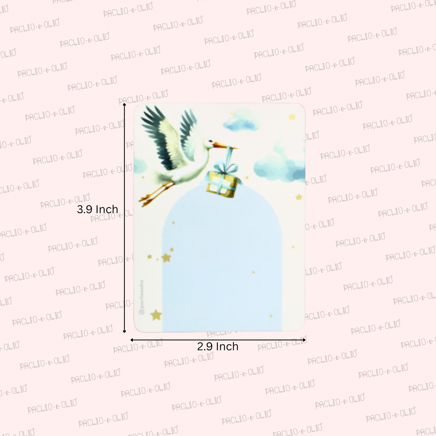 Baby Boy Gift Tags | 3.9x2.9 Inches | Pack Of 25 Pieces