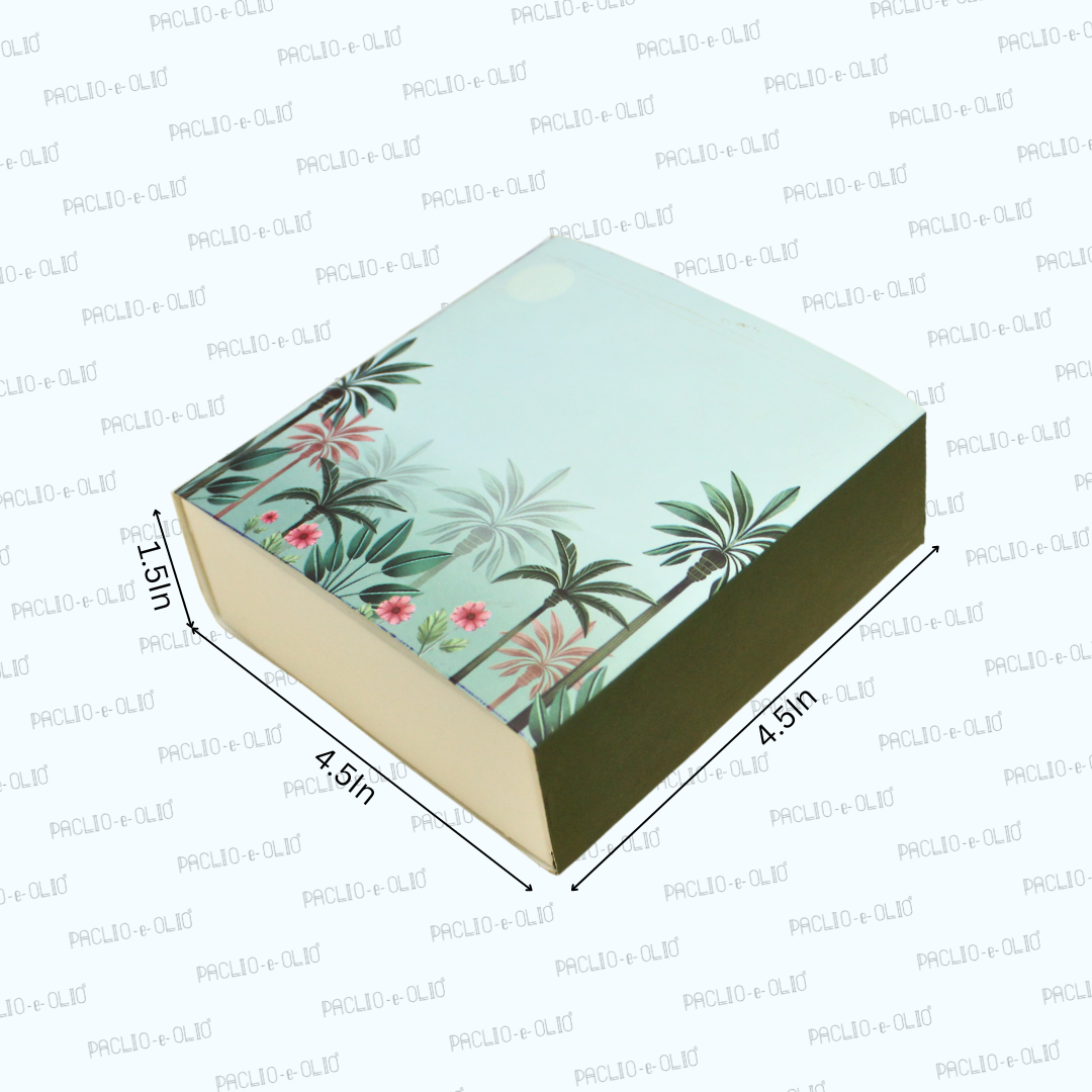 4 Cavity Chocolate Box (4.5x4.5x1.5 Inches)