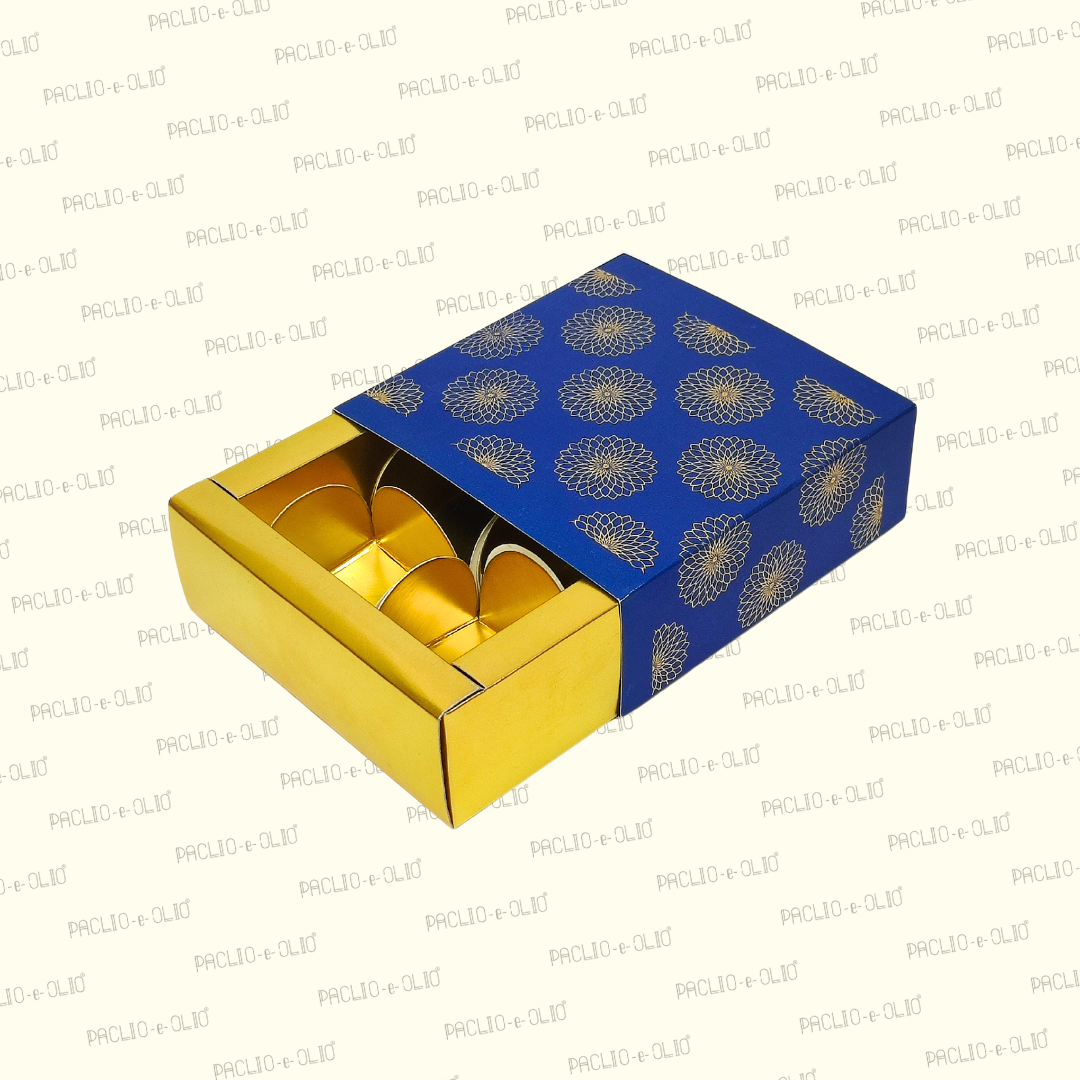 4 Cavity Chocolate Box (4.5x4.5x1.5 Inches)