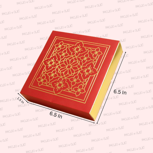 9 Cavity Chocolate Box (6.5x6.5x1.5 Inches)