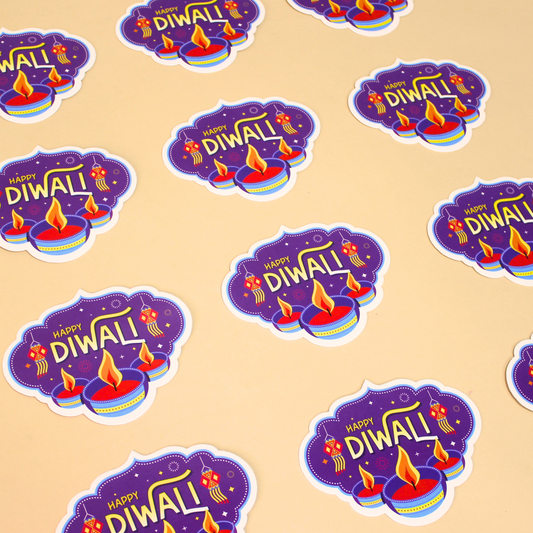 Happy Diwali Tag (4x3 Inches)