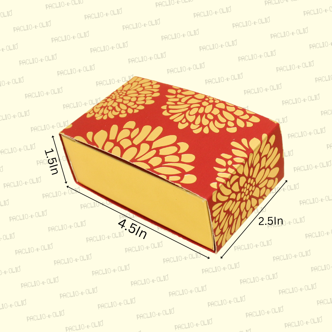 2 Cavity Chocolate Box (4.5x2.5x1.5 Inches)