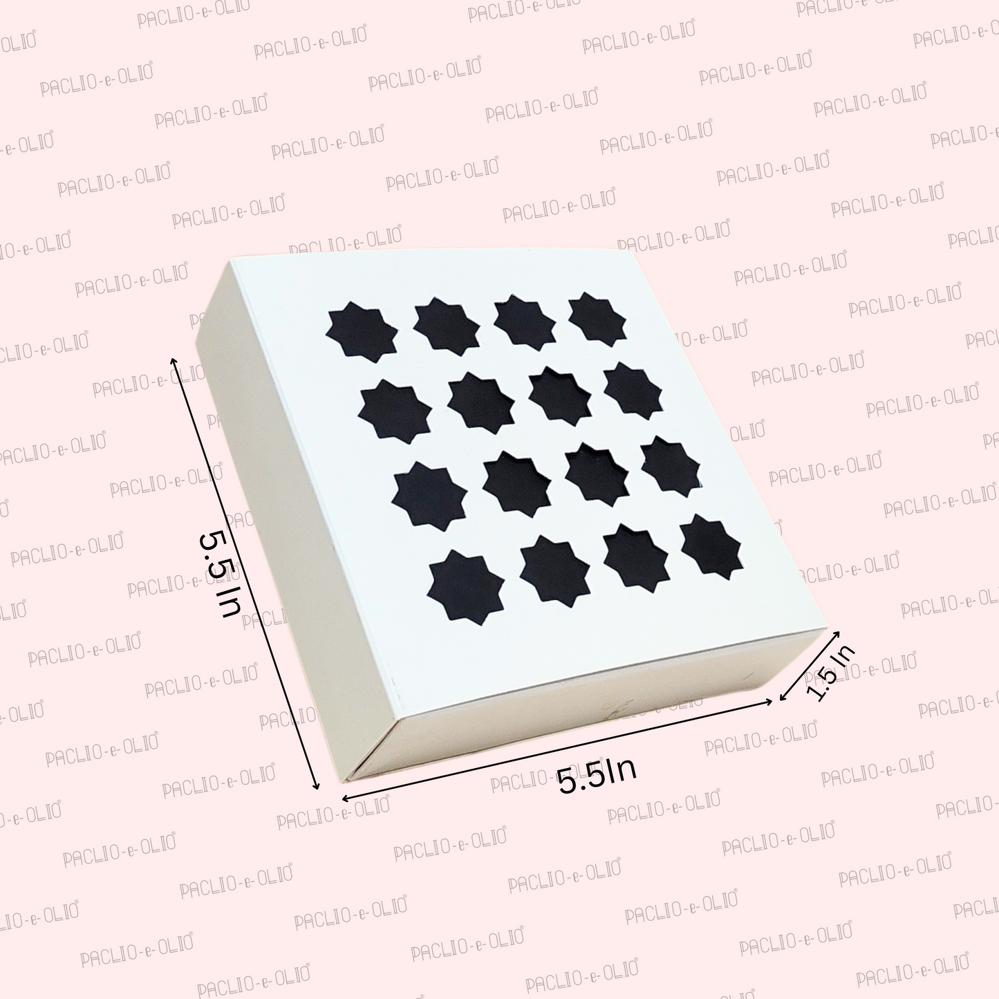 Diwali 9 Cavity Chocolate Box (5.5x5.5x1.5 Inches)