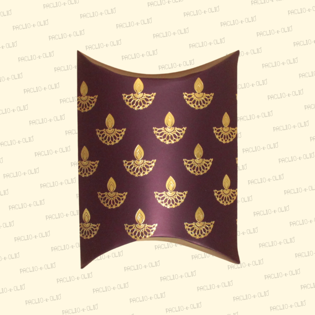 Diwali Pillow Box (4x4.5x1.5 Inches)