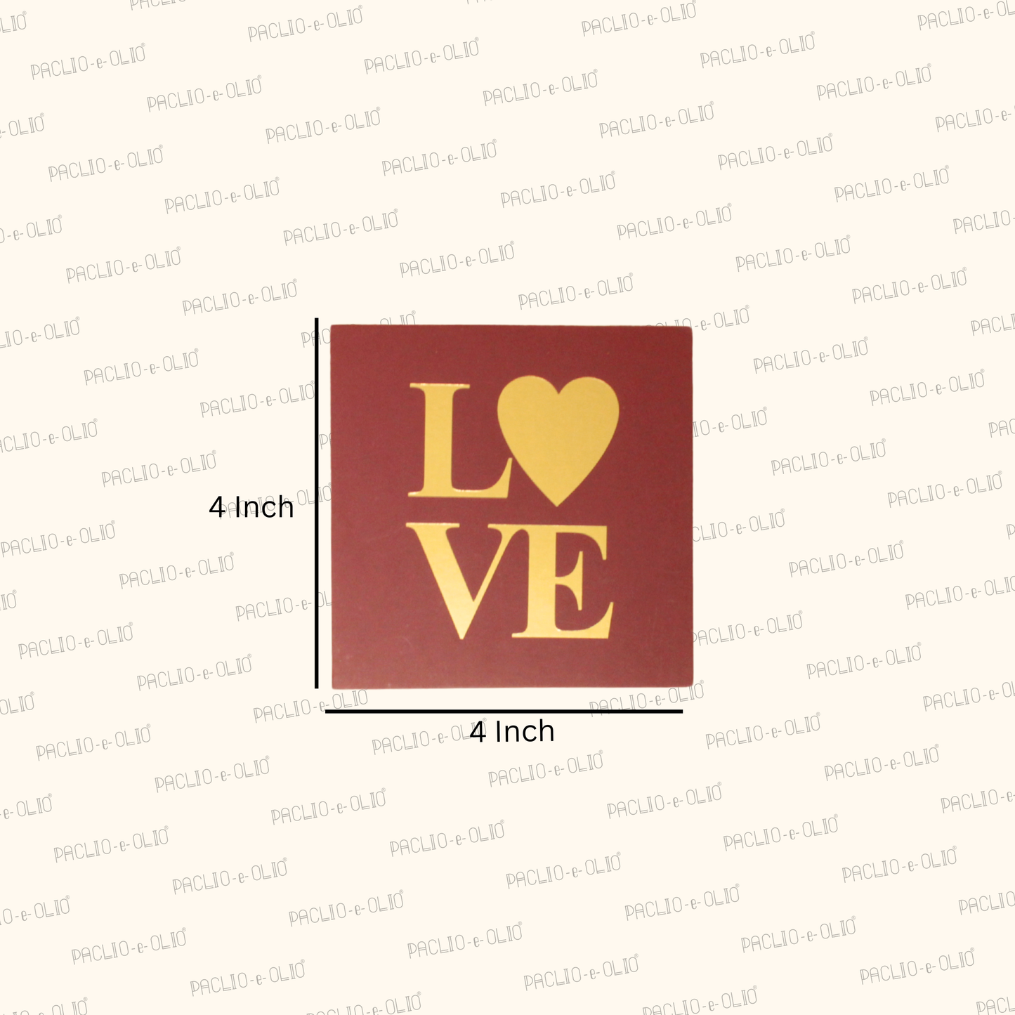 Love Foil Tag | 4x4 Inches