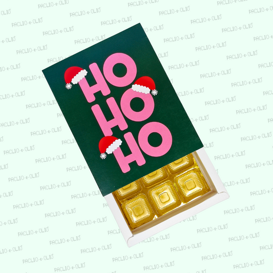 Christmas 12 Cavity Chocolate Box (8.5x6.5x1.5 Inches)