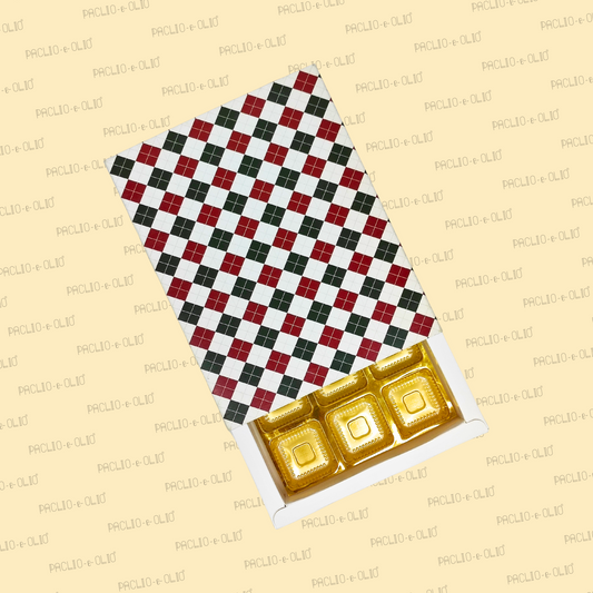 Christmas 12 Cavity Chocolate Box (8.5x6.5x1.5 Inches)