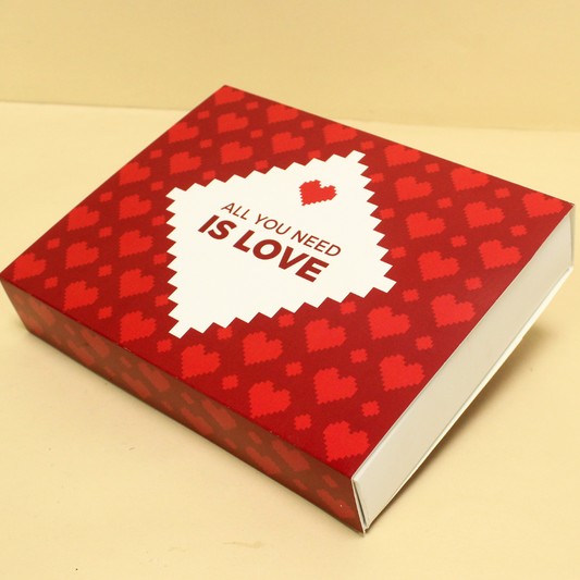 Valentine's 12 Cavity Chocolate Box (8.5x6.5x1.5 Inches)