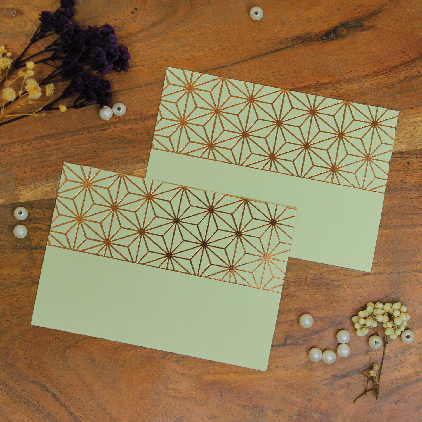 Asanoha Pattern Foiled (4x2.75 Inches)